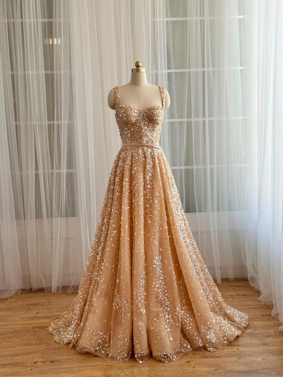 Amber Luna Gown — Lumière Haute Couture handmade gown
