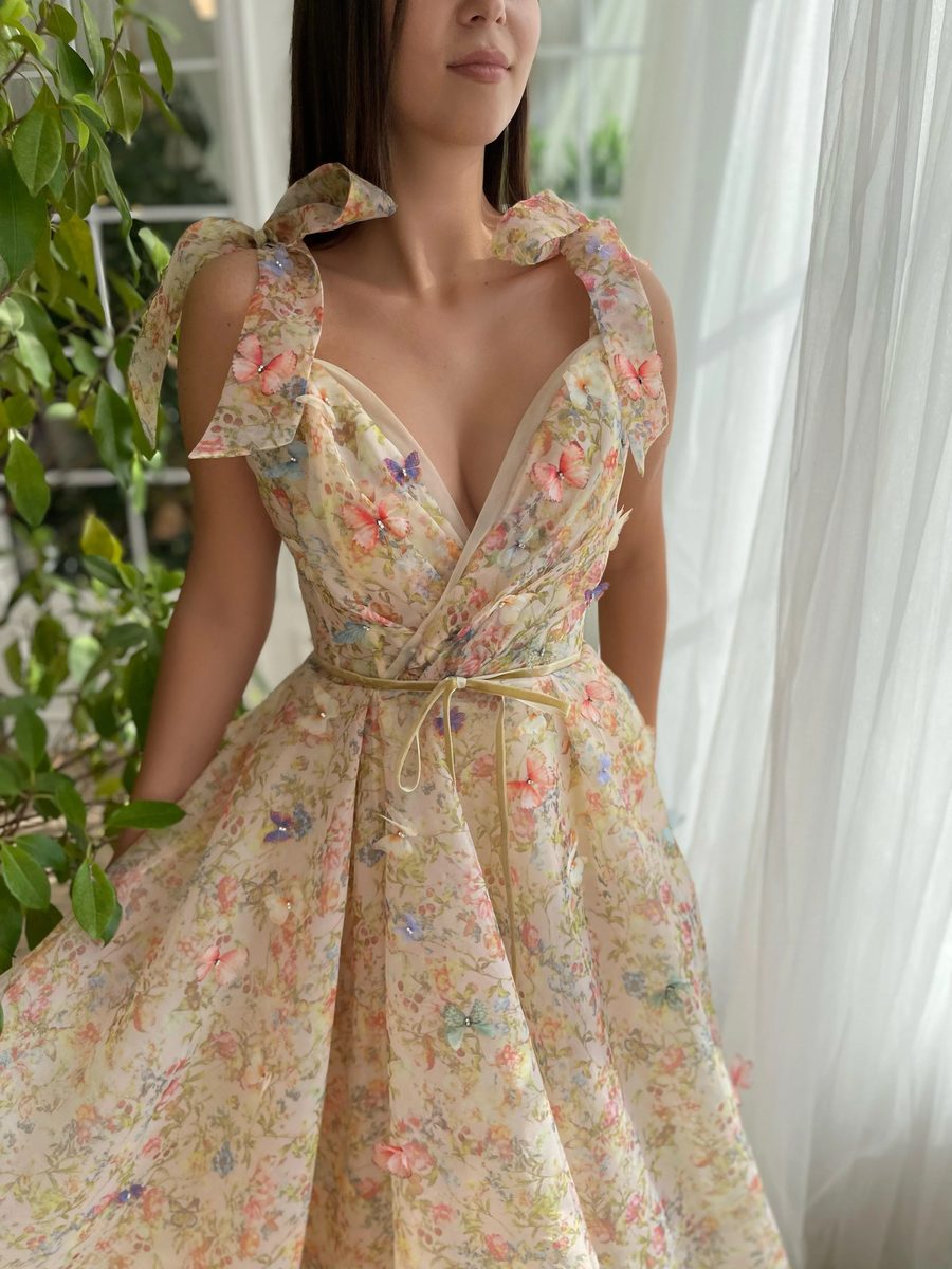Butterfly Bow Gown — Lumière Haute Couture handmade gown