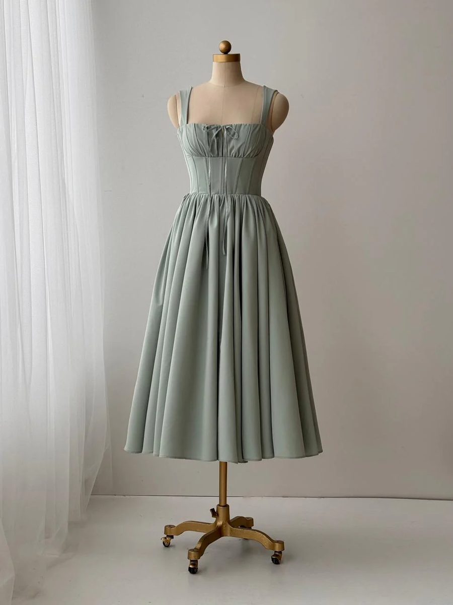 Bronze Velvet Gown by Lumière — mintelle midi dress FW 2026