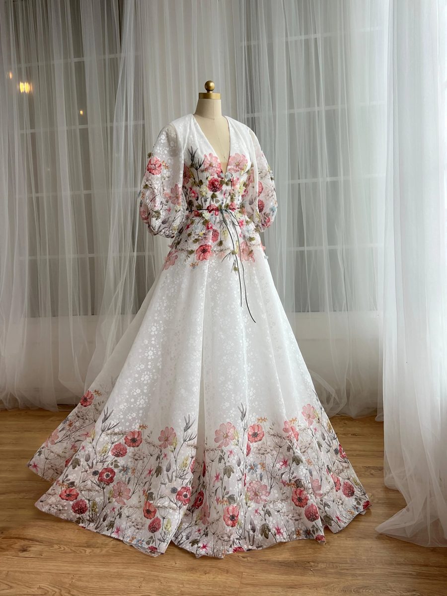 Poem of Bouquet Gown — Lumière Haute Couture handmade gown