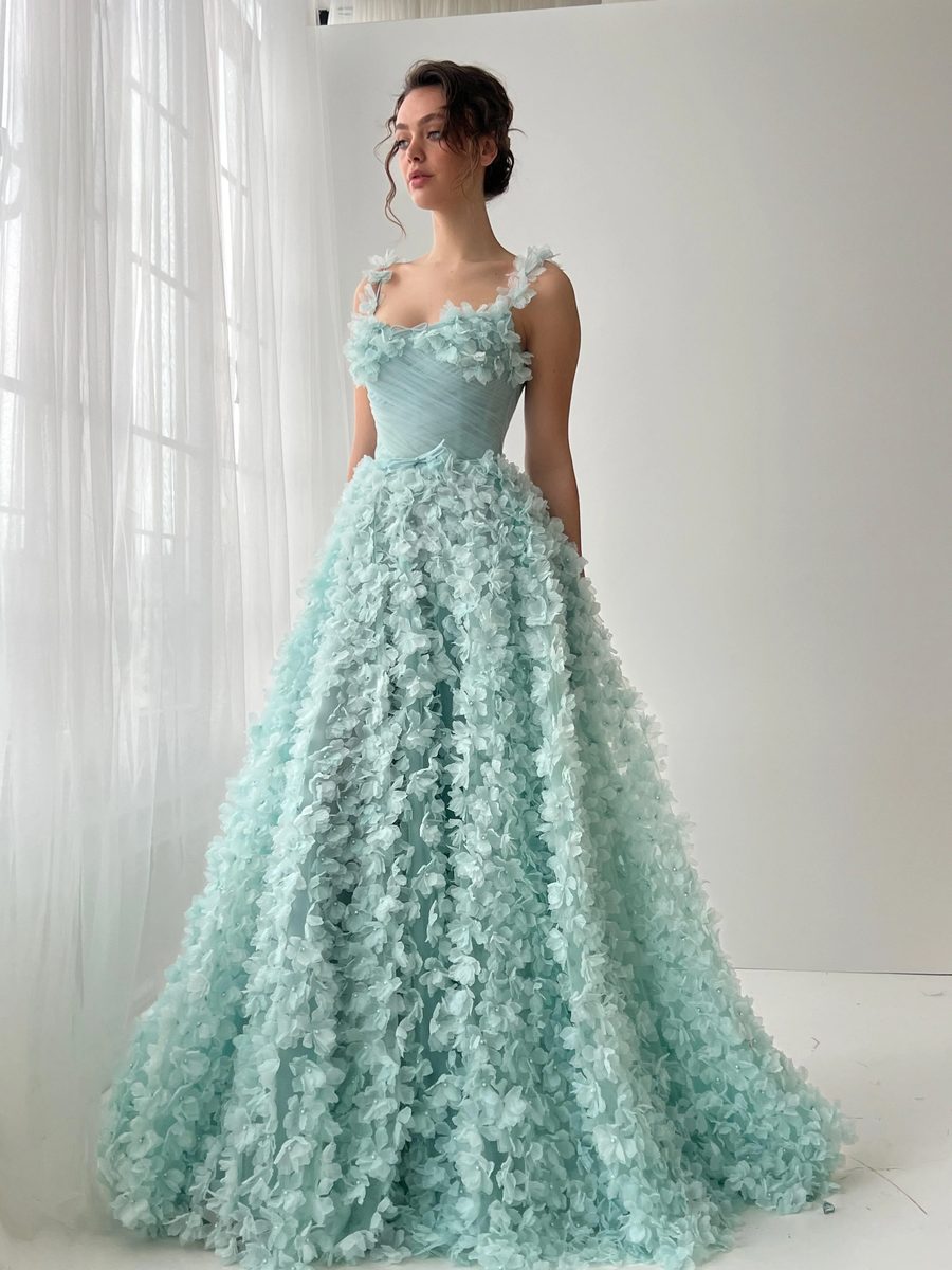 Sea Tide Gown — Lumière Haute Couture handmade gown